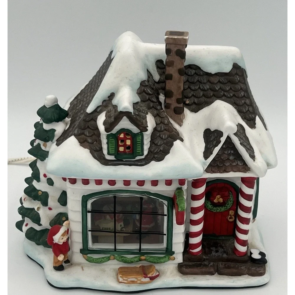 Pfaltzgraff Christmas Heritage House Toy Shop Electric Lighted 1st In Series